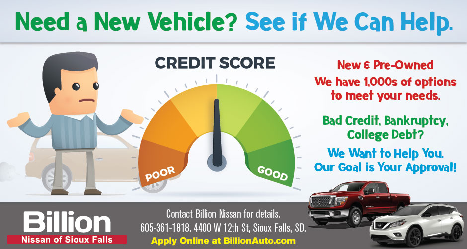 Sioux Falls Nissan Bad Credit