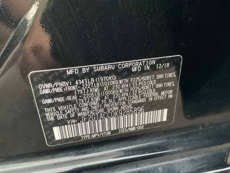 2019 Subaru Crosstrek