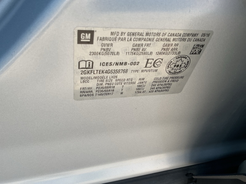 2016 GMC Terrain