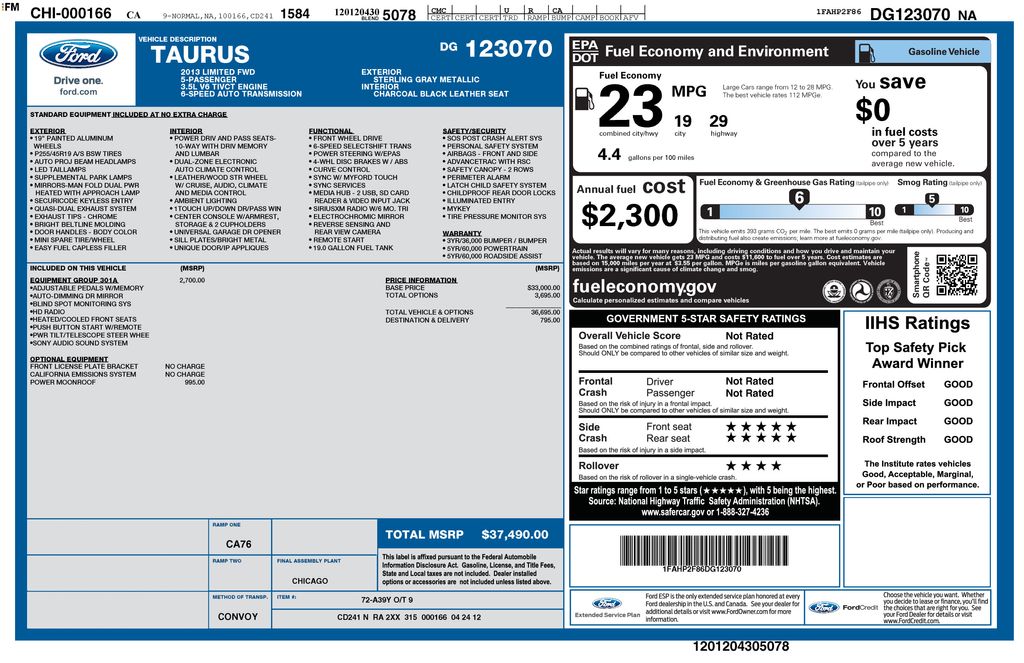 2013 Ford Taurus