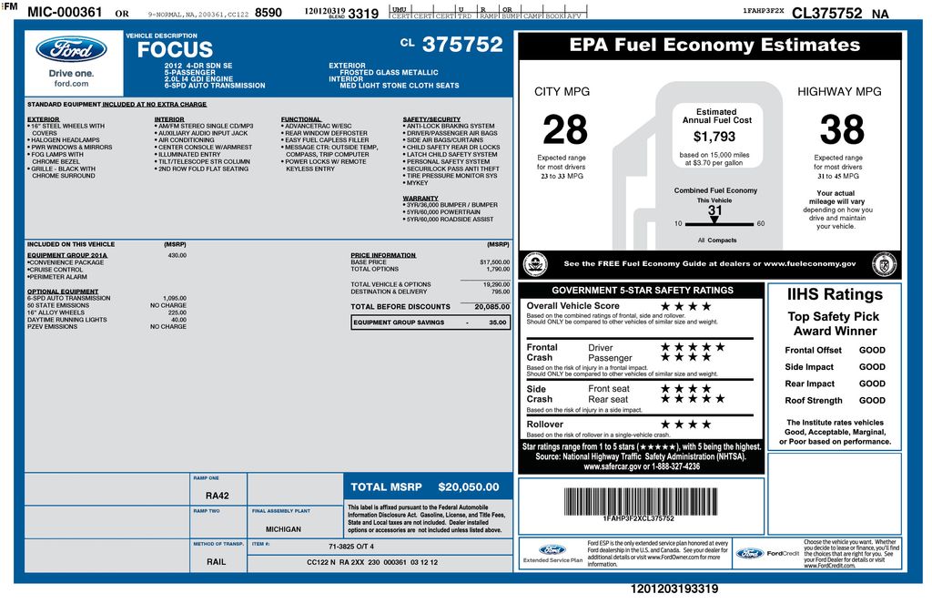 2012 Ford Focus