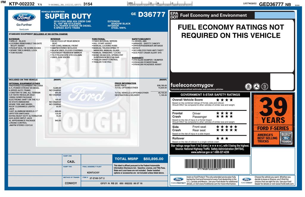2016 Ford F-250SD