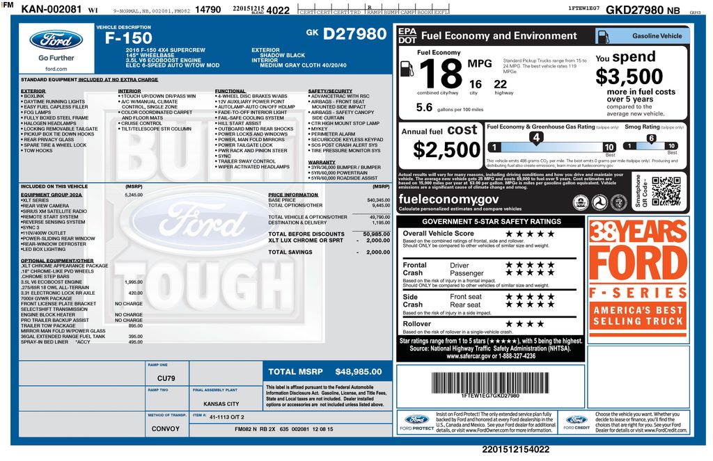 2016 Ford F-150