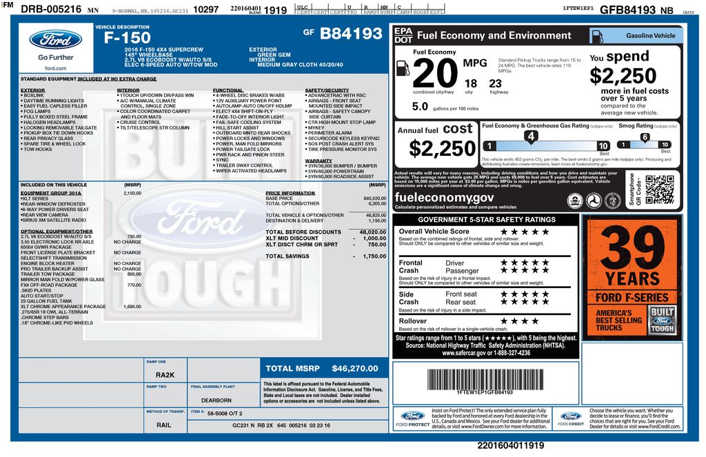 2016 Ford F-150