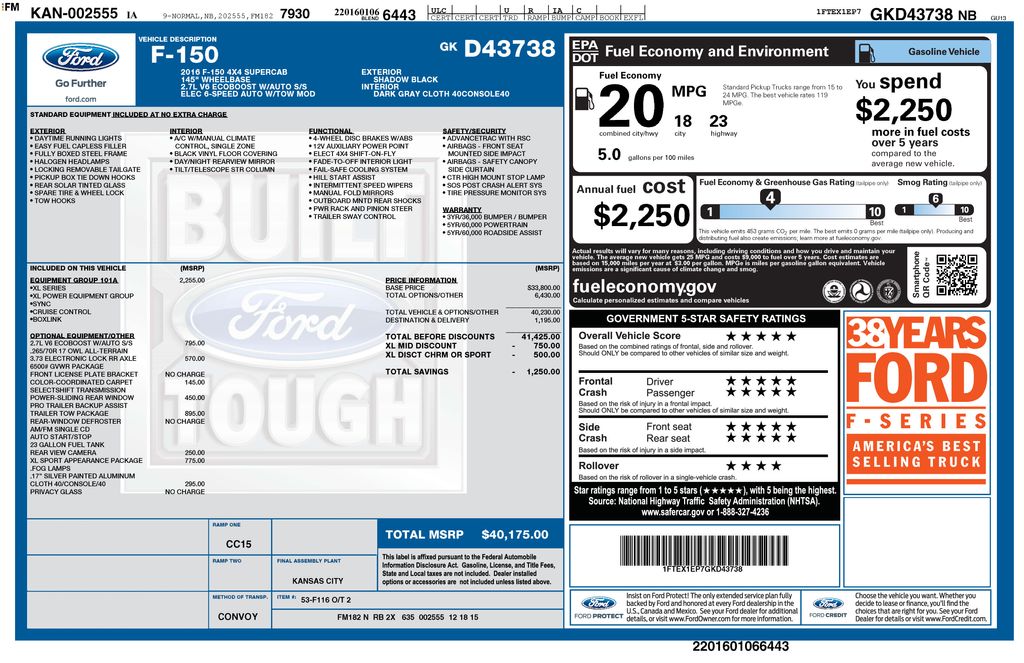 2016 Ford F-150