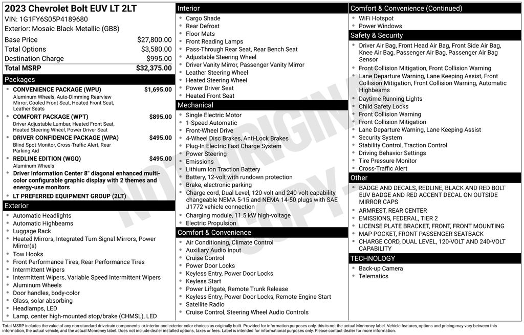 2023 Chevrolet Bolt EUV