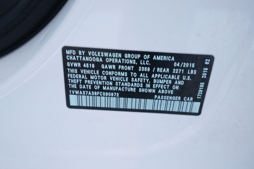 2015 Volkswagen Passat