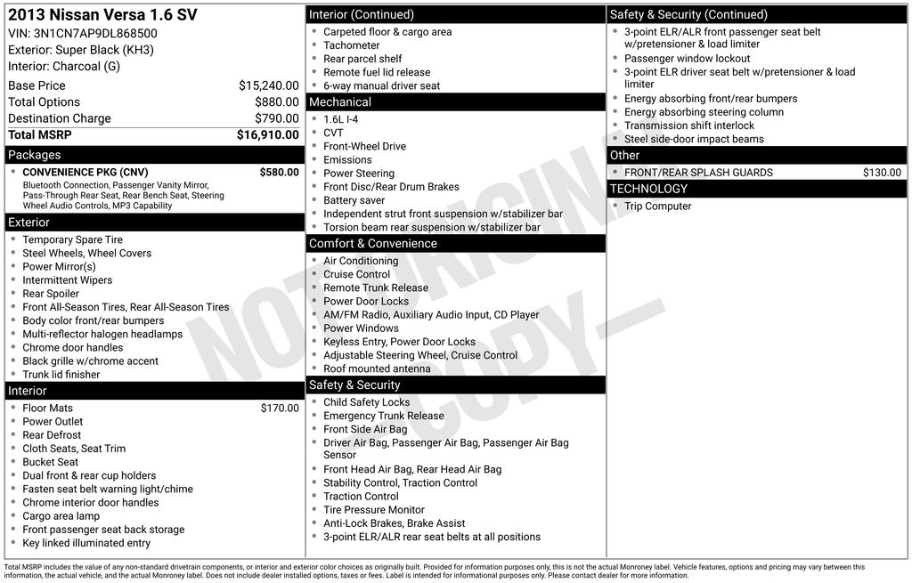 2013 Nissan Versa