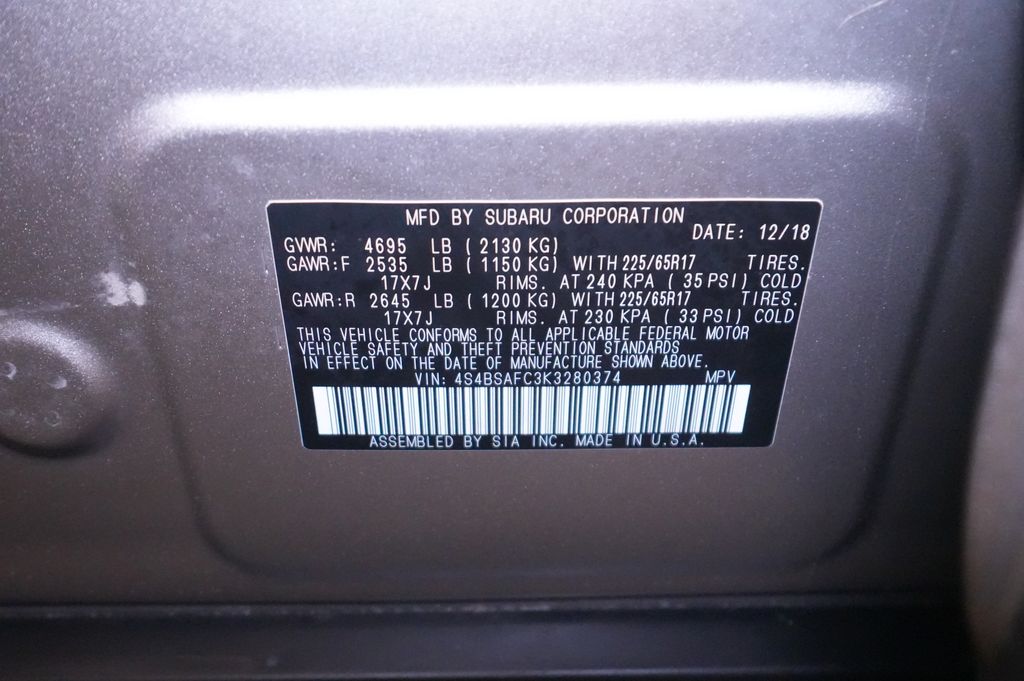 2019 Subaru Outback