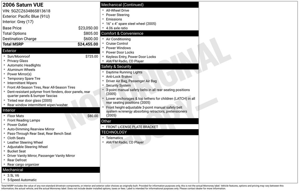 2006 Saturn VUE