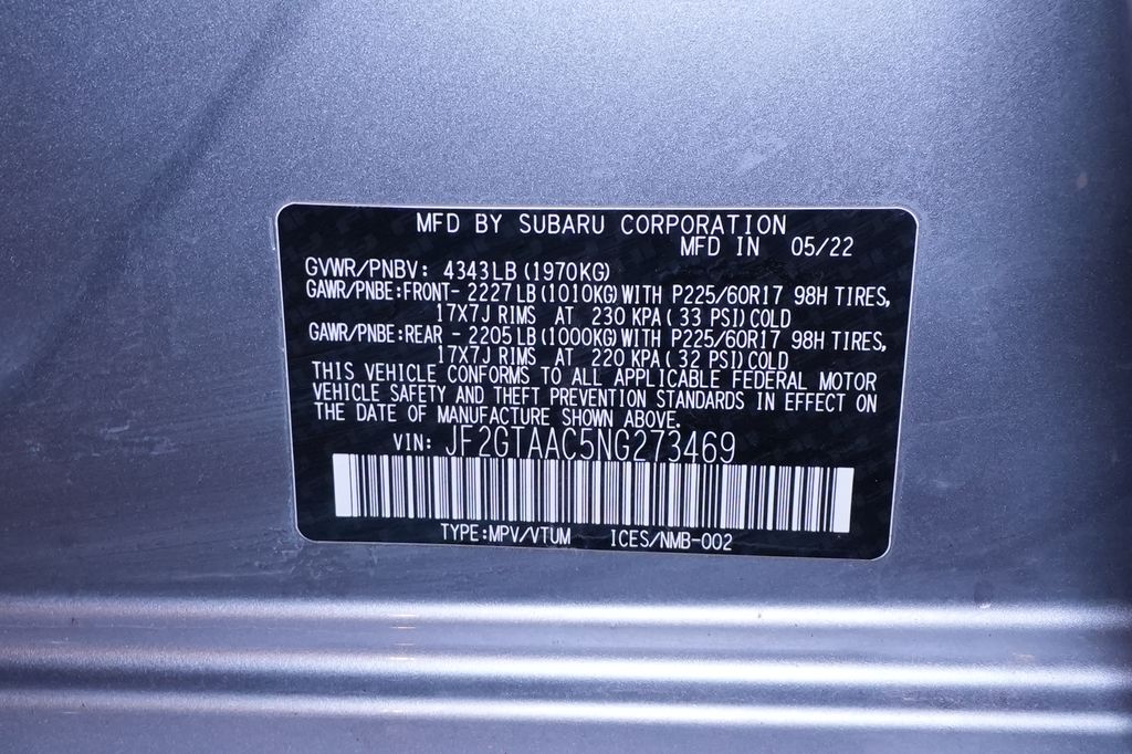 2022 Subaru Crosstrek