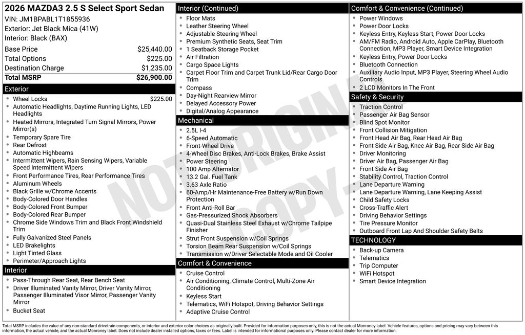 2026 Mazda Mazda3