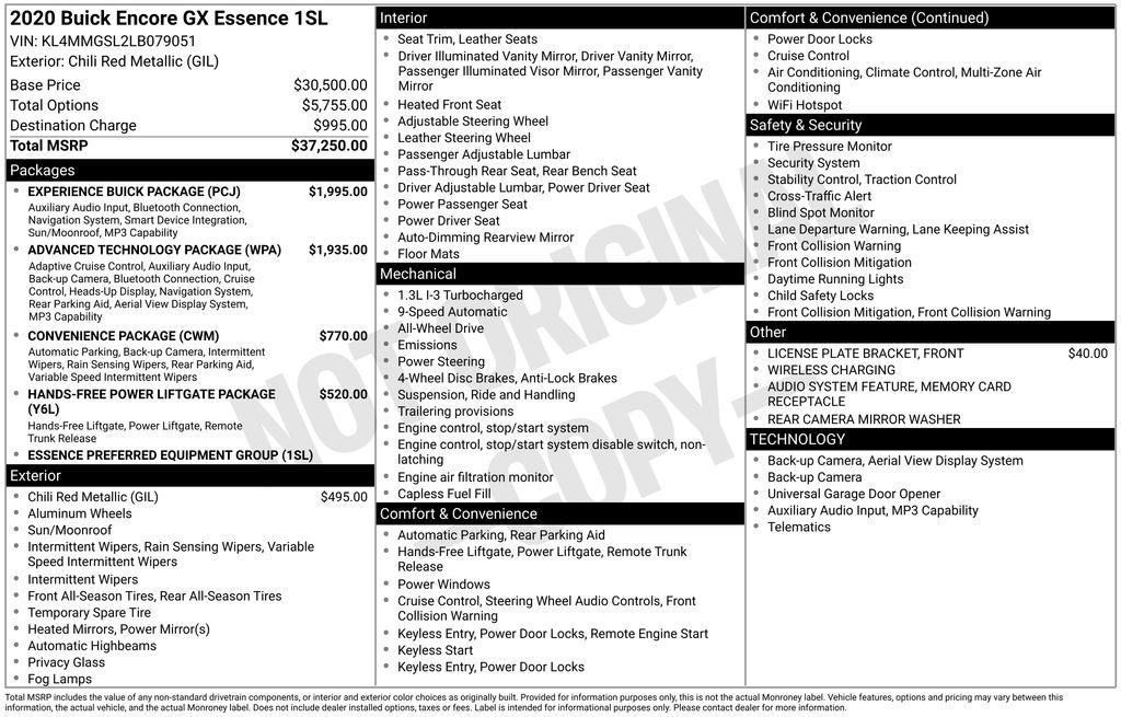 2020 Buick Encore GX
