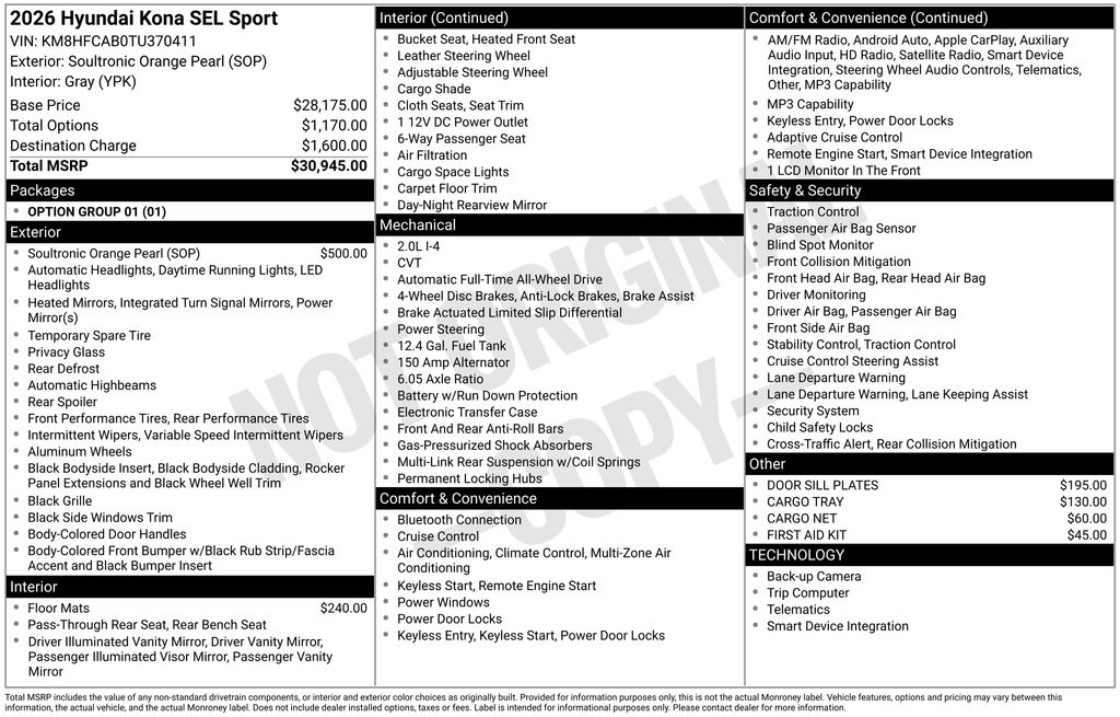 2026 Hyundai Kona
