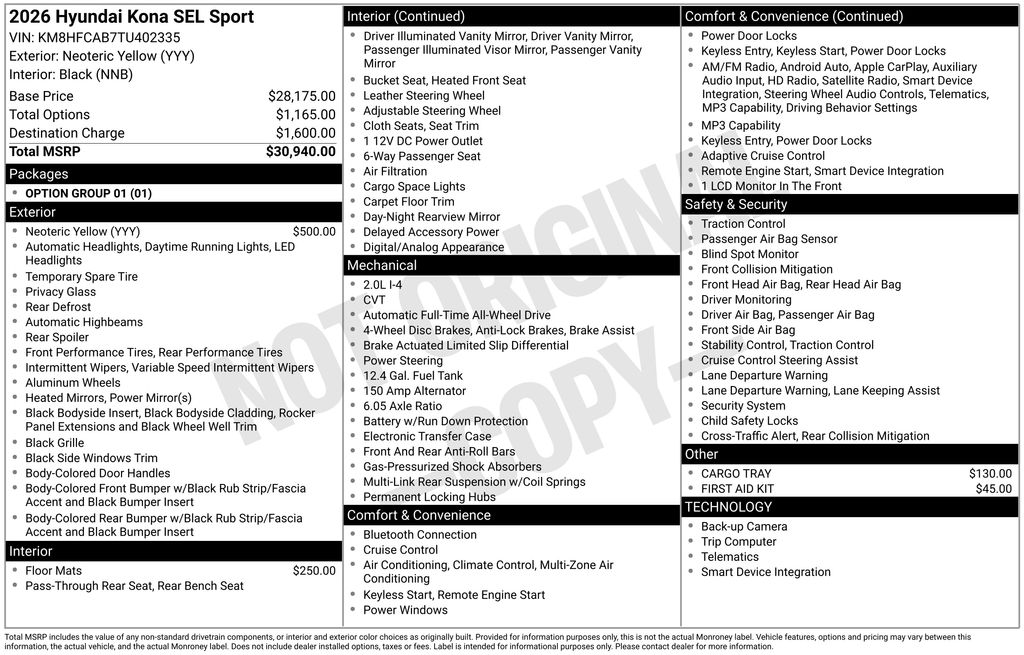2026 Hyundai Kona