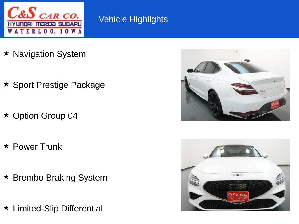 2023 Genesis G70